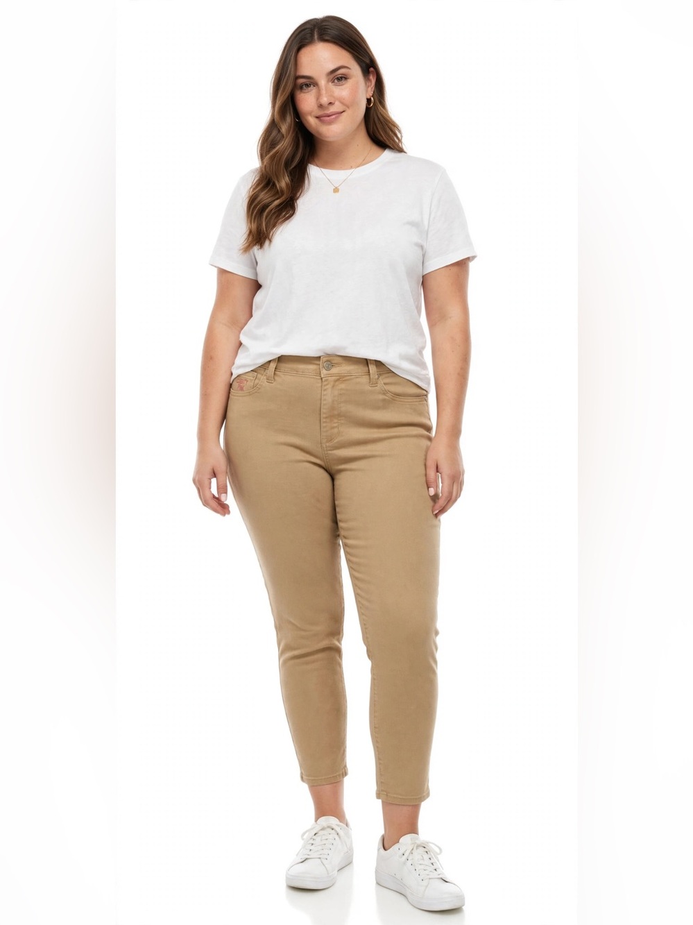 Celebrity Pink Body Sculpt Tan Crop Pant